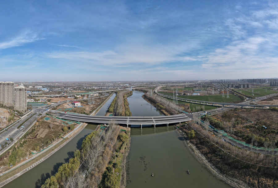 奥体中路跨小清河桥梁工程